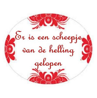 Er is een scheepje van de helling gelopen