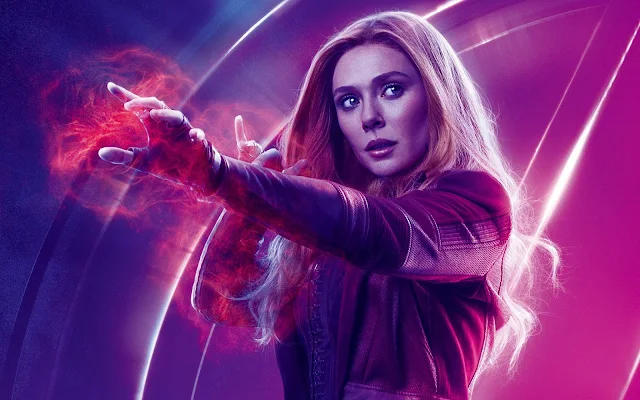 Avengers Infinity War Scarlet Witch  Elizabeth Olsen Movie wallpaper.