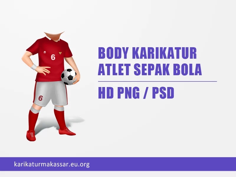 body karikatur sepak bola PNG HD dan body karikatur sepak bola format PSD photoshop