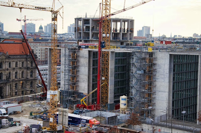 Baustelle Erweiterung Marie-Elisabeth-Lüders-Haus, Schiffbauerdamm, 10117 Berlin, 13.01.2014