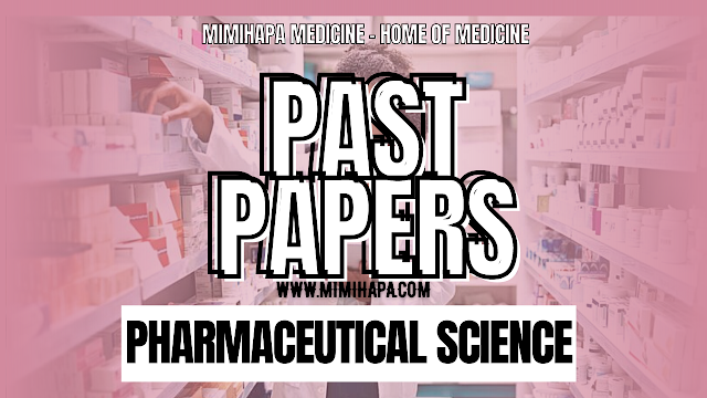PHARMACEUTICAL ORGANIC CHEMISTRY | PAST PAPERS | PHARMACY PST NTA LEVEL 5
