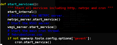 modify start service openerp 7 instant messaging