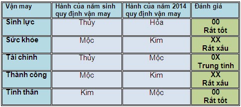 5 vận may chính của người tuổi Nhâm Tý năm 2014 