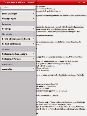 L'app Grammatica Italiana