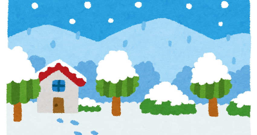 雪景色のイラスト かわいいフリー素材集 いらすとや