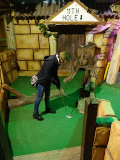 Indoor minigolf at Manning's amusements in Felixstowe