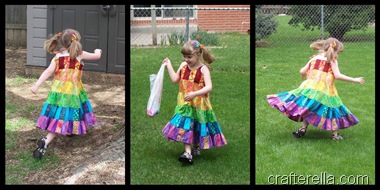 rainbow twirl action