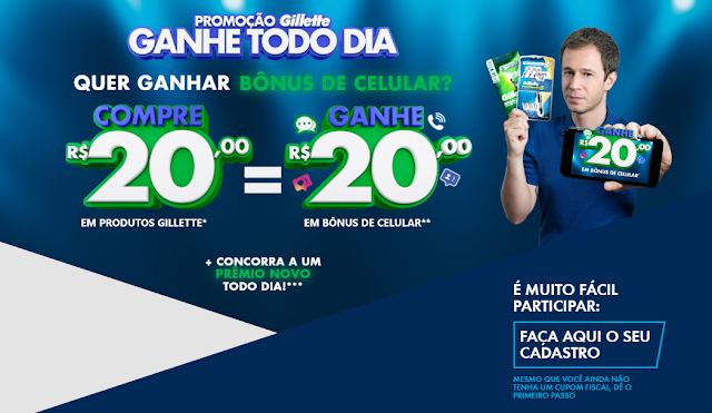 Promoção Gillette Ganhe Todo Dia