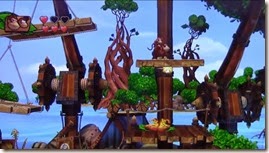 Donkey Kong Country Tropical Freeze, Donkey e Diddy na plataforma