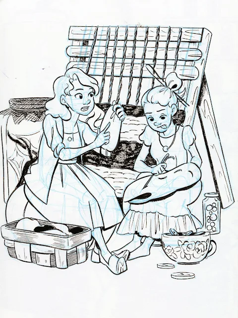 Inktober, black and white, kidlit art, children's book illustration