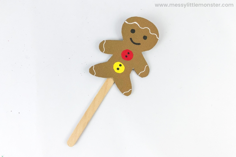 gingerbread man for gingerbread house craft