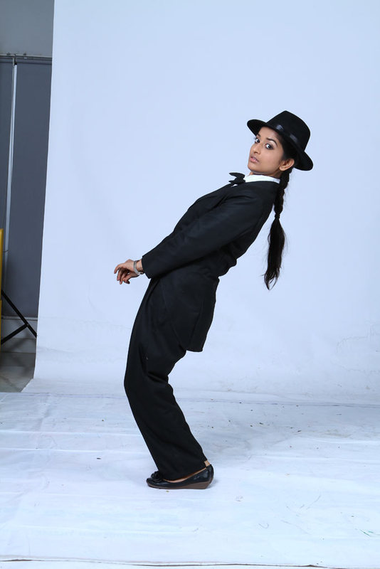 Meera Jasmine latest Photoshoot as Charlie Chaplin for Anbulla Kamal movie unseen pics