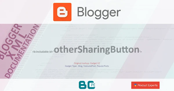 Blogger - otherSharingButton [Blog/FeaturedPost/PopularPosts GV2]