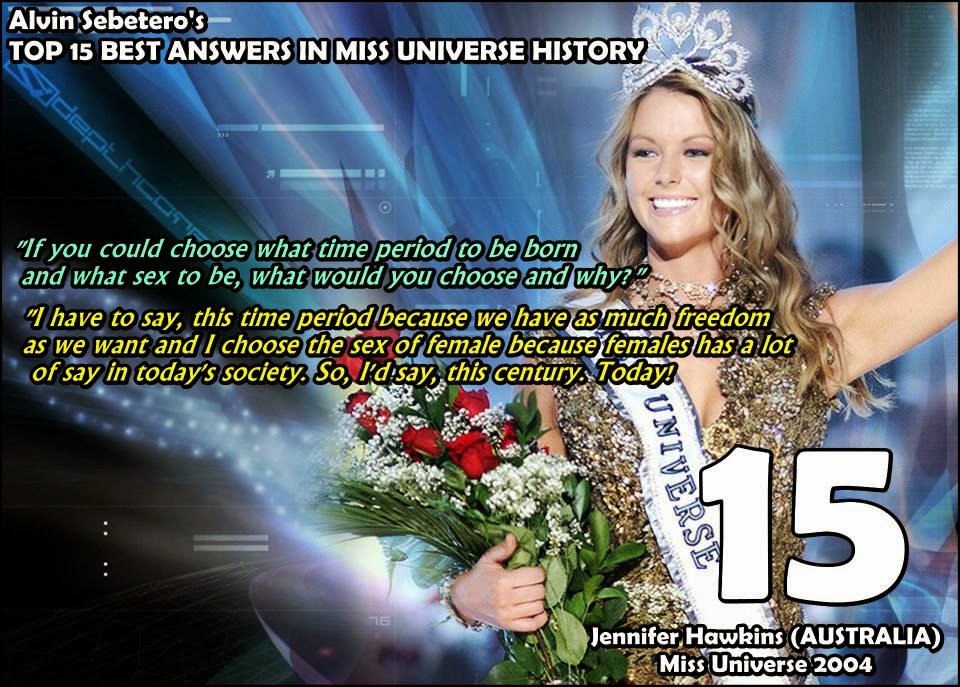 15 Jawapan Final Question Terbaik Daripada Finalis Miss 