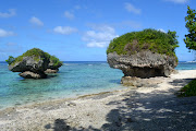 . in the far distance, Ritidian Point (the northern most point in Guam). (dsc )