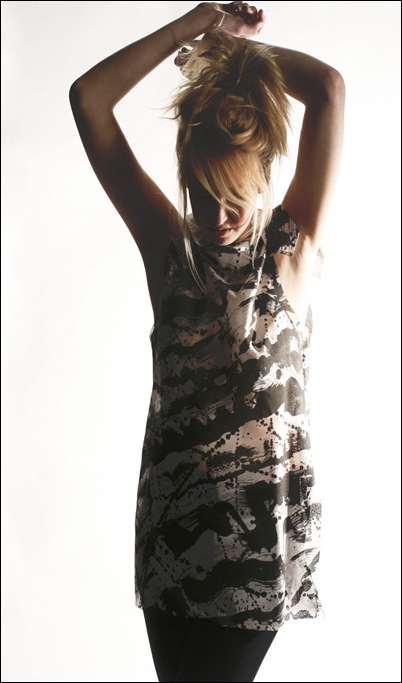 Burnt holes dress