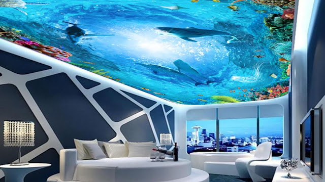 wallpaper plafon laut