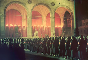 Juramento de lealtad de tropas de la SS nazi, Feldherrnhalle, Munich, 1938