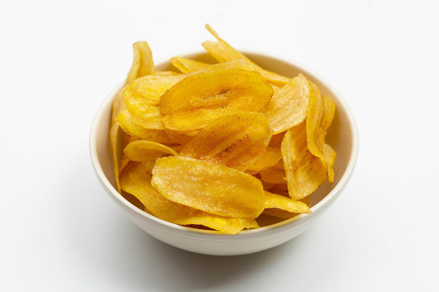 receita de chips de banana fácil