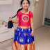 Pretty Girl Blue Pink Ikkat Lehenga