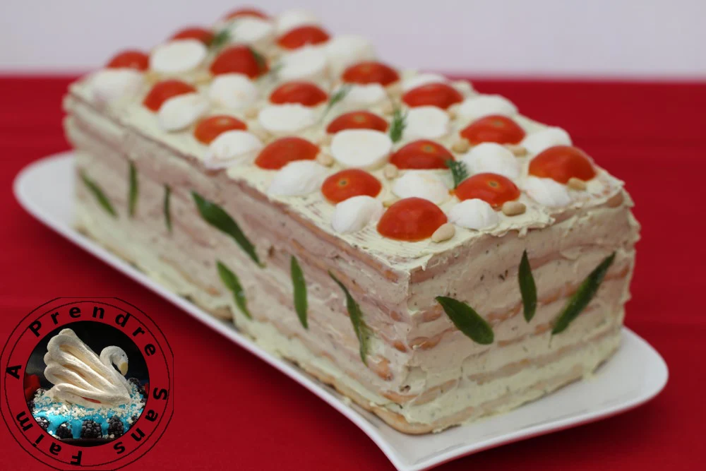 Sandwich cake tomates mozzarella