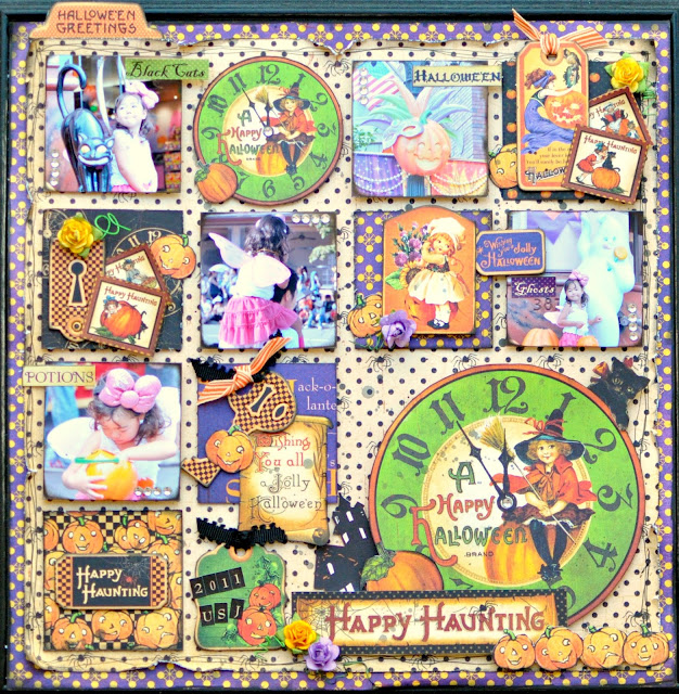 Graphic45 HappyHaunting layout project Maiko Miwa