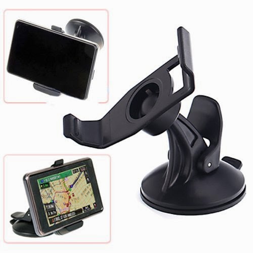  HDE Universal Garmin Nuvi GPS Windshield Ball  &  Socket Suction Cup Mount  &  Bracket Unit Holster Bundle