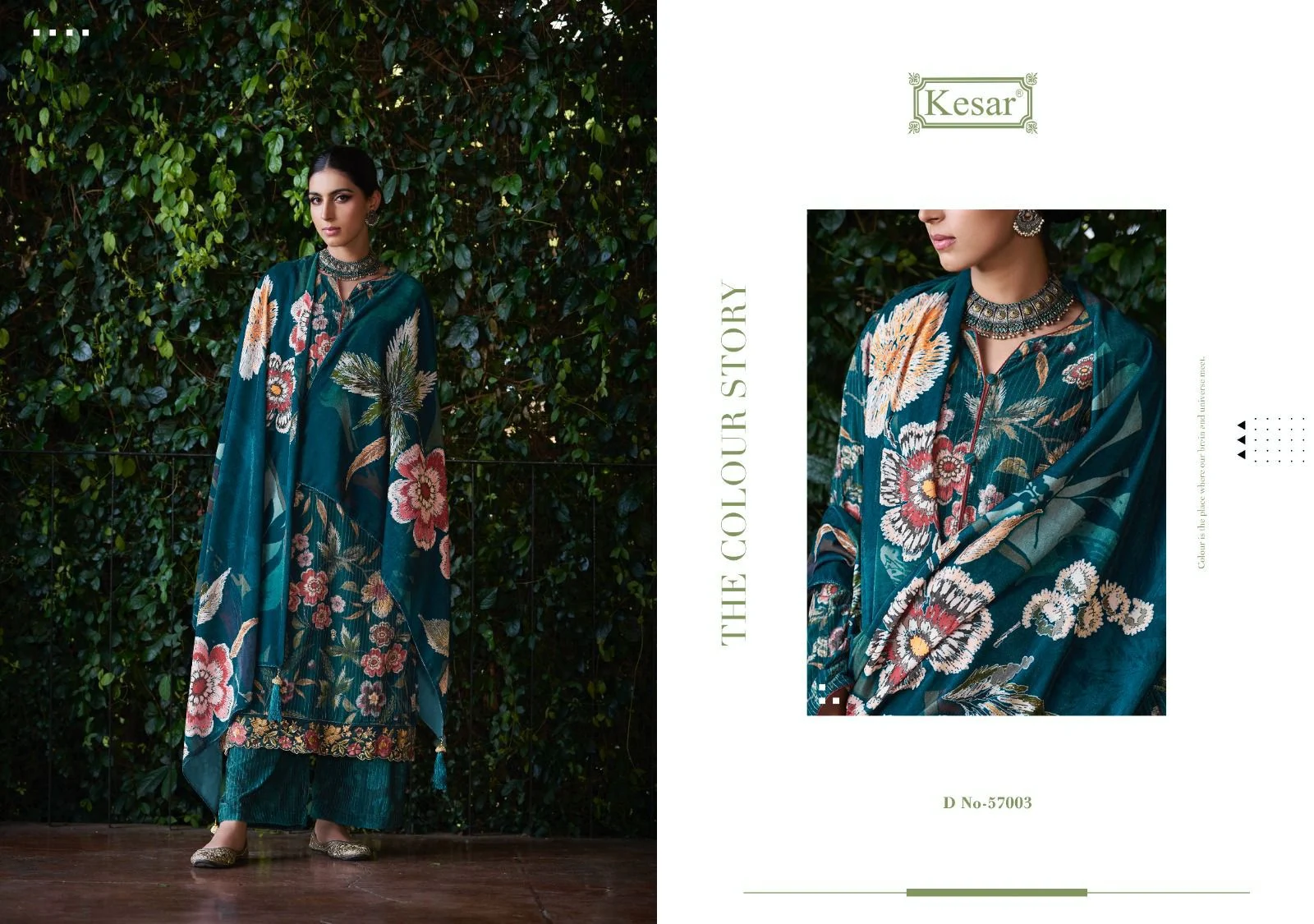 Evelyn Kesar Embroidery Velvet Suits
