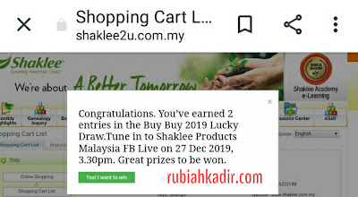 Lucky Draw Shaklee