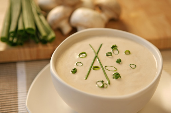 LOW-FAT Cream of Mushroom Soup - LOW-FAT Creamy Soup Recipes