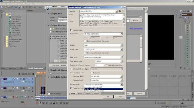 Cara Mengatasi Sony Vegas Yang Tidak Mau Render
