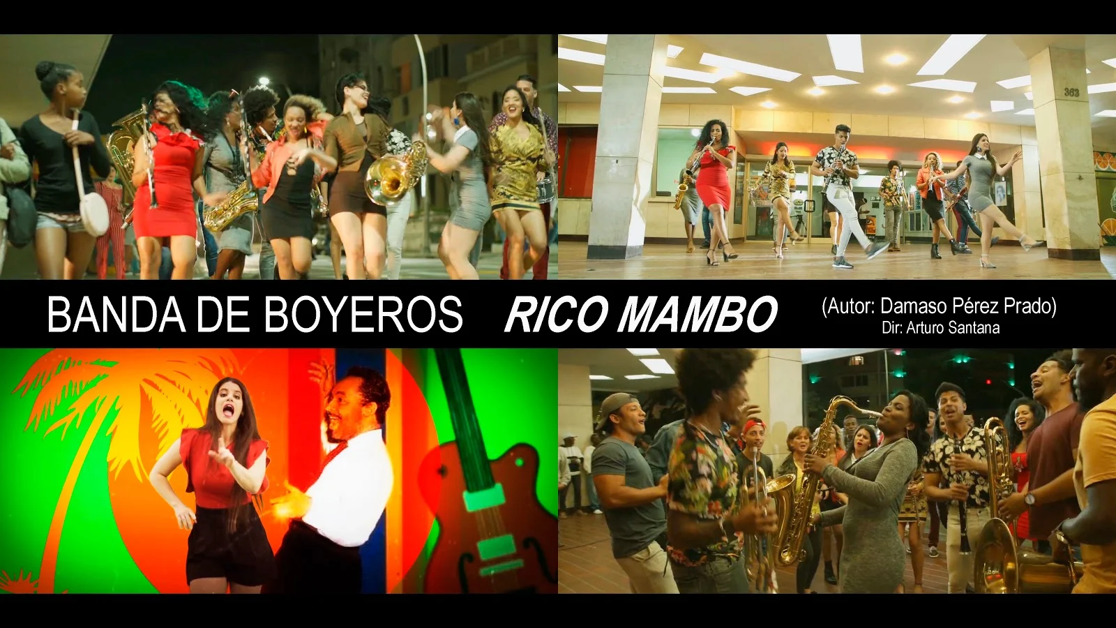 Banda de Boyeros - ¨Rico Mambo¨ (Damaso Pérez Prado) - Videoclip - Dir: Arturo Santana. Portal Del Vídeo Clip Cubano. Música cubana. Mambo. CUBA.