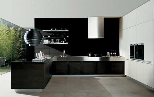  interior: Black Modern and Fresh Interior Design Kitchen Ideas