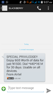 6GB For N1500 In Airtel Special Privilege