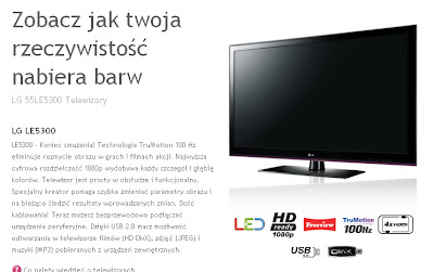 infinia led tv