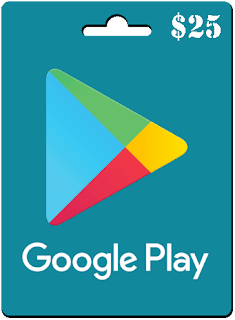 Earn free Google Play codes and gift cards Gift 25$