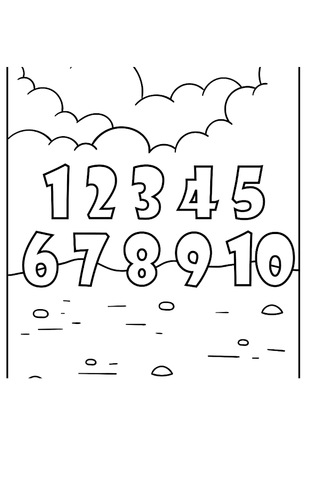 Number Coloring Pages | Kids Coloring Pages