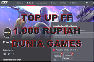 Top Up FF Pulsa Telkomsel 1.000 Rupiah