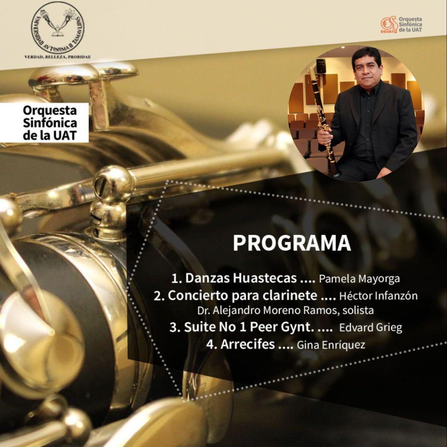 Alejandro Moreno clarinetista mexicano estrena concierto para clarinete. CLARIPERU