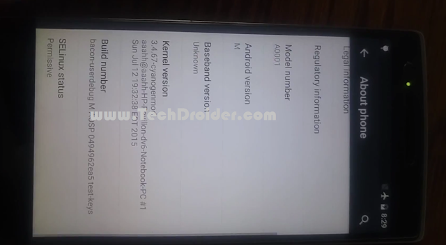 Android M Booted on OnePlus One