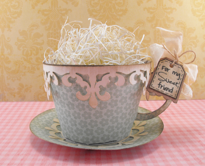 3D Tea My paper TBBM2 Spot: Cup vintage from cup  Craft