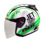 Helm INK Centro Jet Seri 7 Putih Hijau