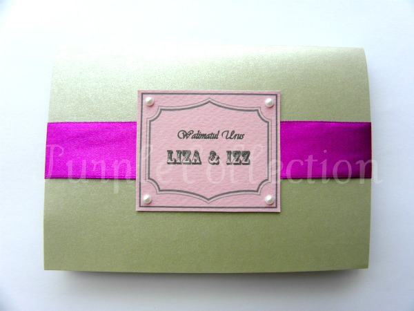 Grey Wedding Invitation Card, wedding invitation cards, malay wedding cards, grey card, handmade card, wedding