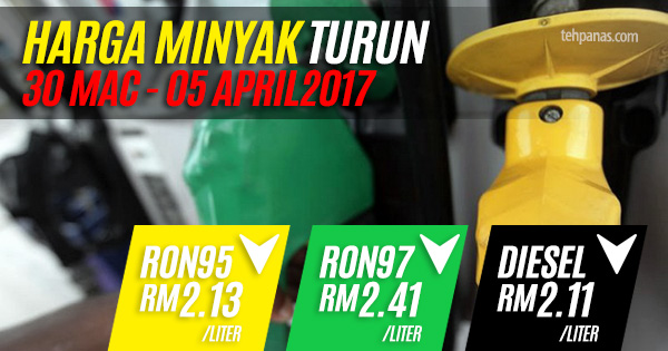 Harga Siling Minyak Untuk 30 Mac Hingga 5 April 2017 Turun ...