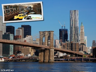 Quarteto Fantástico na Brooklyn Bridge