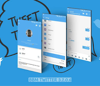 BBM Mod Apk Twitter v3.2.0.6 Terbaru Free Download