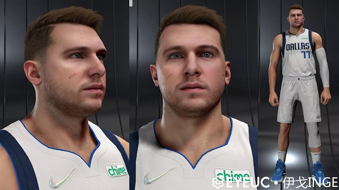  Luka Doncic Cyberface v1.5 by INGE | NBA 2K22