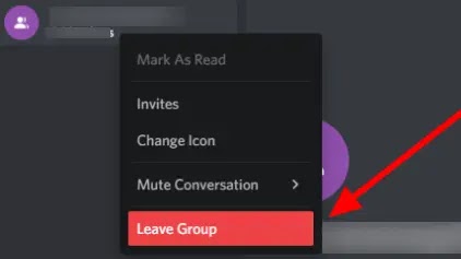 Cara keluar dari group chat Discord di PC
