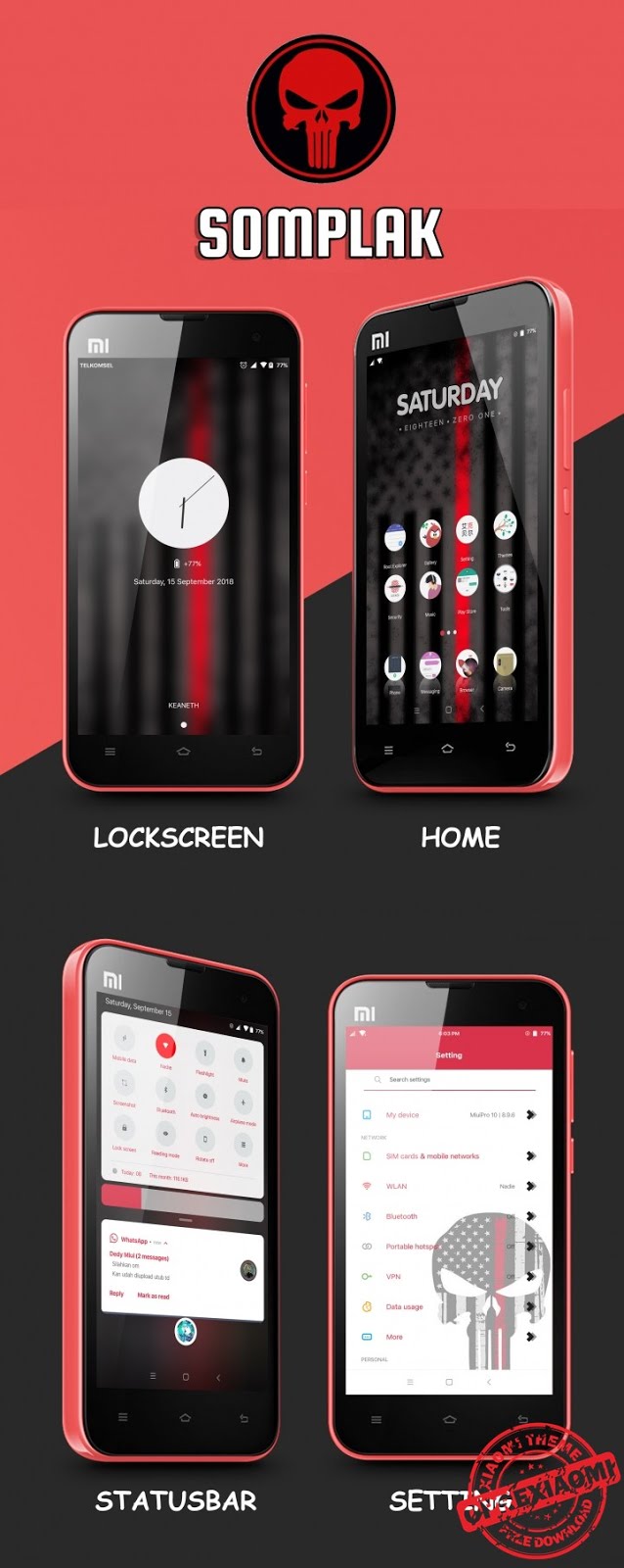 Download Thema Somplak Mtz Full Tema Tembus Paling Keren Untuk MIUI 10 By galervodgal