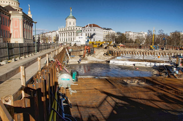 Baustelle Potsdam, Mitte im Bau, Am Alten Markt 1, 14467 Potsdam, 11.01.2014